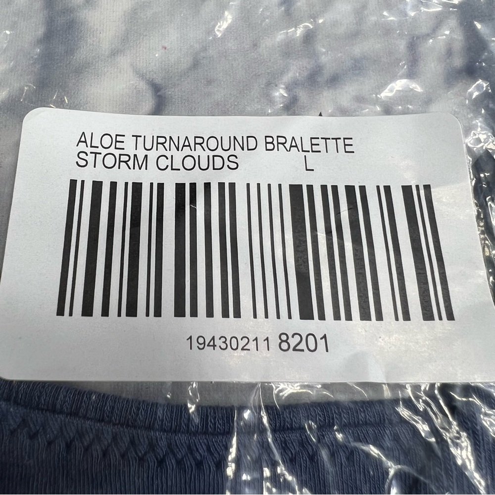 Soma bralette seamless aloe turnaround bralette in storm clouds blue L-XL - Picture 3 of 11